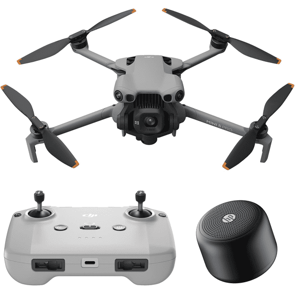 DJI Mini 5 Pro, Ultra-Light & Foldable Drone with Camera, 1-Inch CMOS, Omnidirectional Obstacle Sensing, ActiveTrack 360°, 225° Gimbal Rotation, 20km Transmission, 4K Drone for Beginners