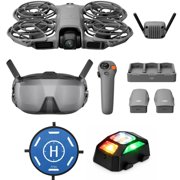 DJI Neo 2 4K Drone Fly More Combo with RC Motion 3 Remote Controller, Bundle with 15.7 Landing Pad and Strobe Light