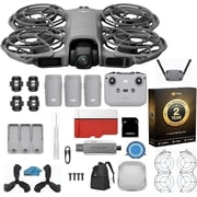 DJI Neo 2 Fly More Combo with RC-N3 Remote & | 3-Battery 4K Drone Bundle | Includes Backpack, Landing Pad, 128GB MicroSD & Strobe Lights