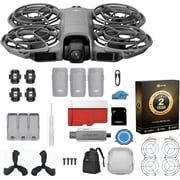 DJI Neo 2 Fly More Combo | 3-Battery Bundle 4K FPV Drone | Includes Backpack, Landing Pad, 128GB MicroSD & Card Reader