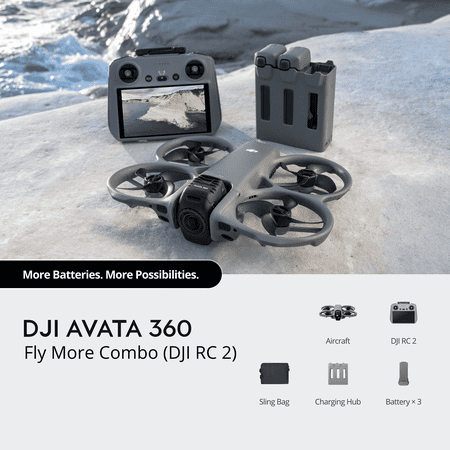 DJI AVATA 360 Motion Fly More Combo Drone with Goggles N3+RC motion+3 Battery