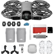 DJI Neo 2 with 2-Battery Bundle | 4K Camera Drone, Palm Takeoff & Gesture Control | Includes 128GB MicroSD, USB 3.0 Reader, Strobe Lights & More