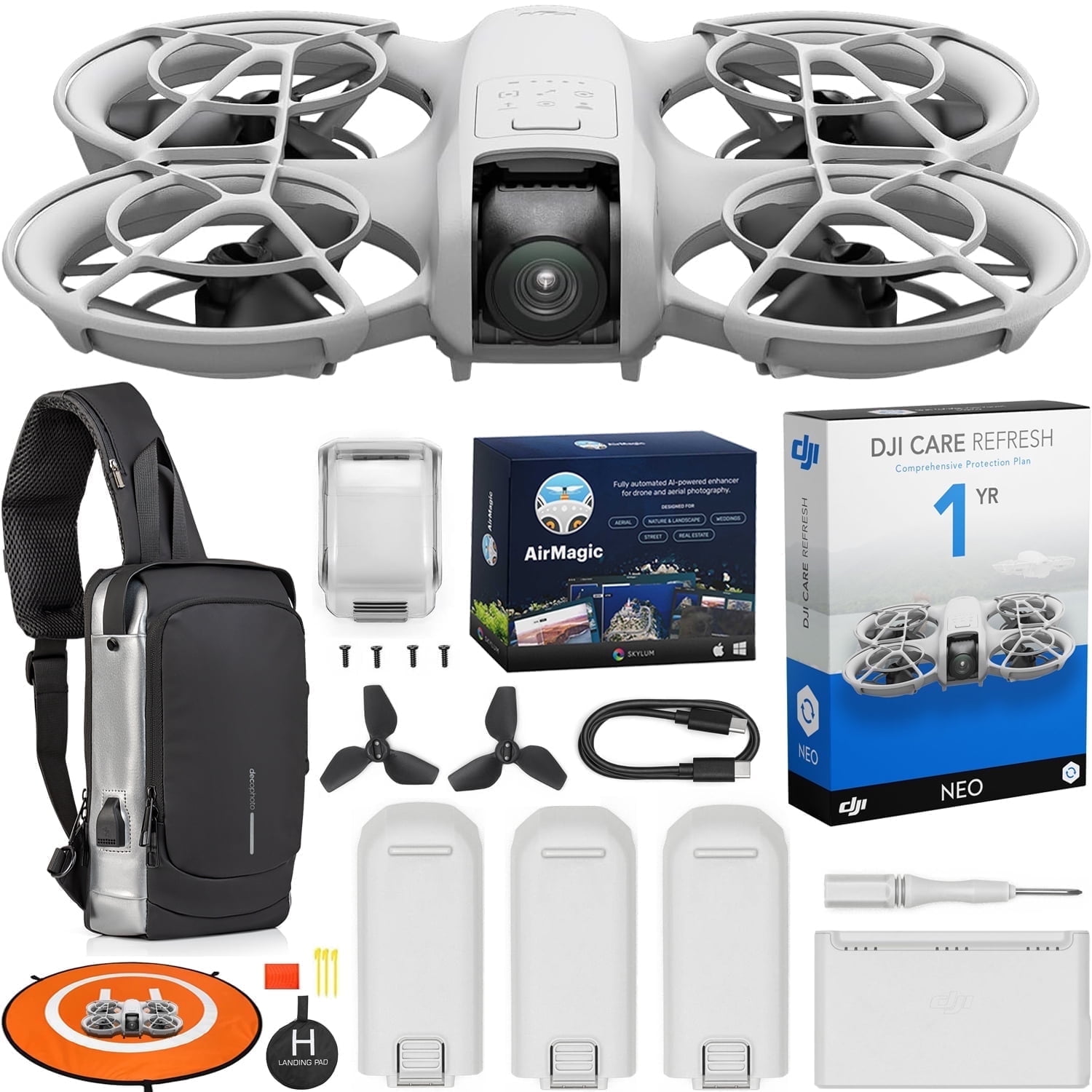 DJI Neo Drone 4K UHD Mini Quadcopter with 3 Battery Combo for