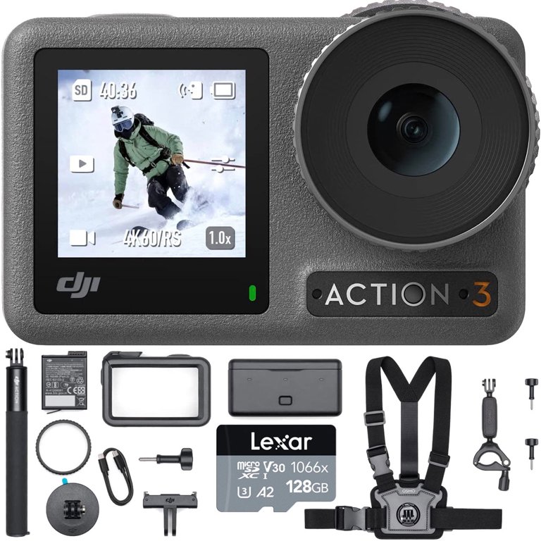 DJI Osmo Action 3 Action Camera - Adventure Combo Bundle with