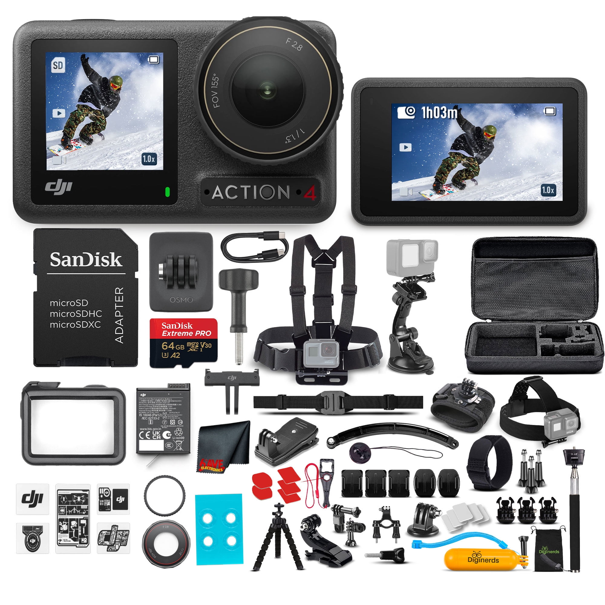 DJI Osmo Action 4 Camera Standard Combo - Action Camera