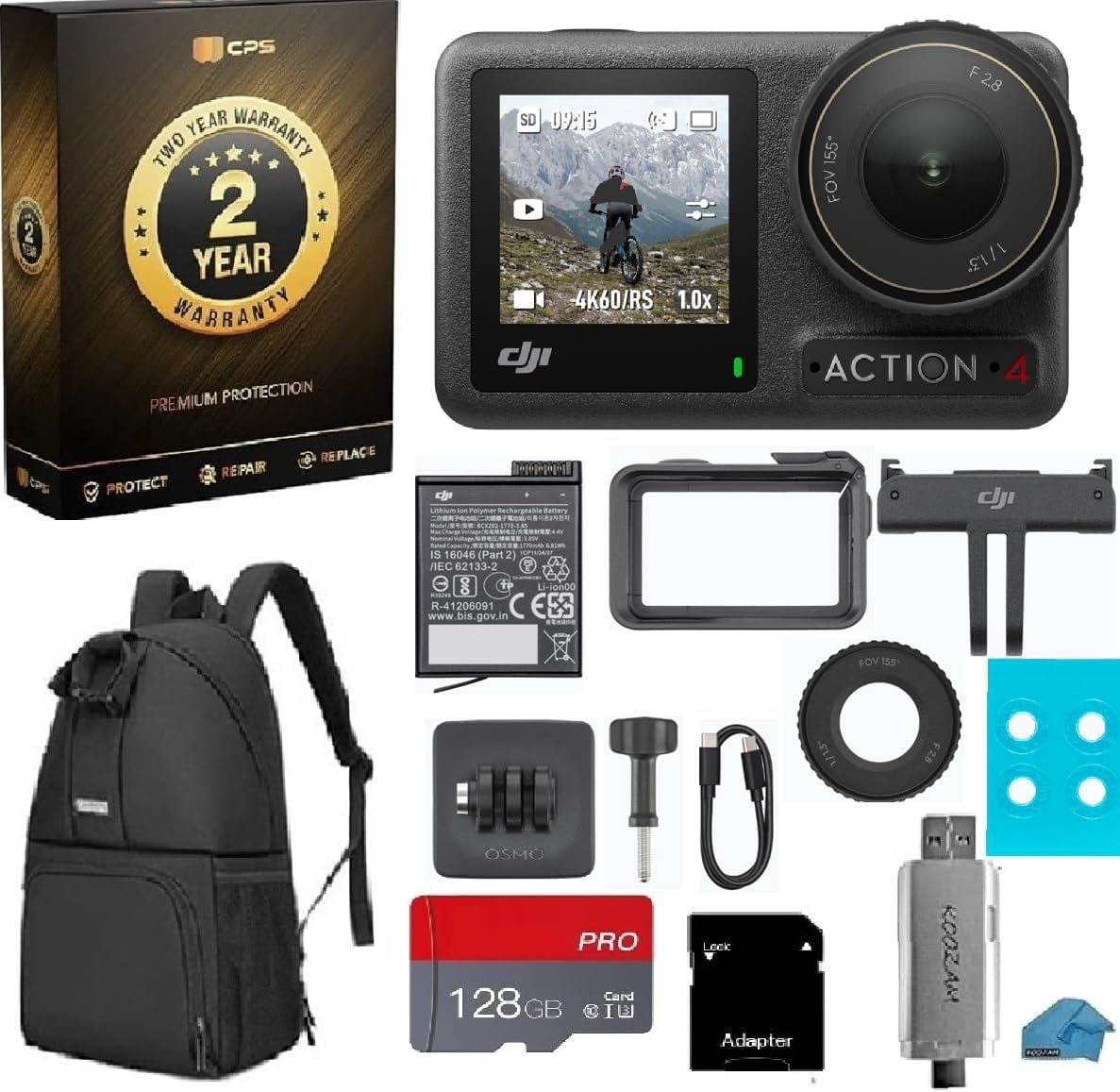 ★ DJI Osmo Action 4 Standard Combo DJI Osmo Action 4 Standard Combo - 4K/120fps Waterproof Action