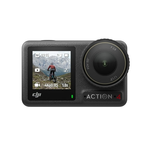DJI Osmo Action 4 Waterproof 4K 4x 10MP Action Camera with Extreme Battery, Black (New)