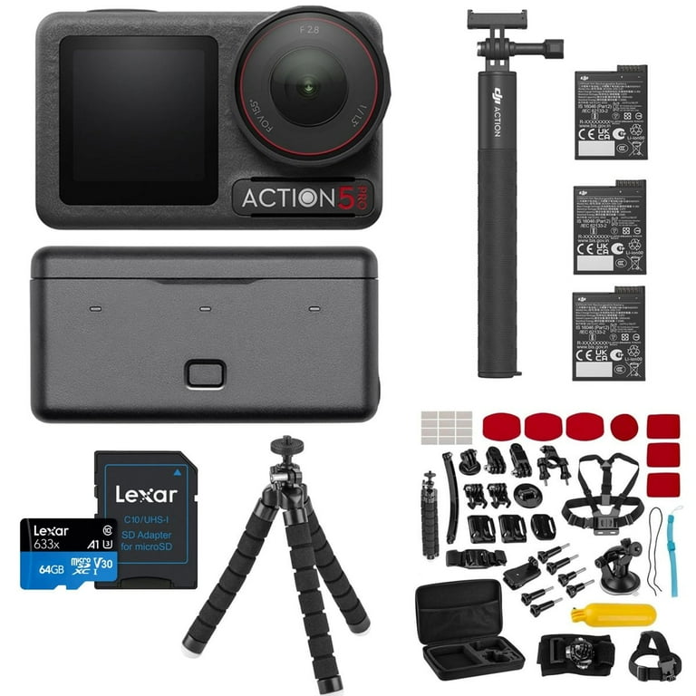 DJI Osmo Action 5 Pro Camera Adventure Combo Accessories Kit