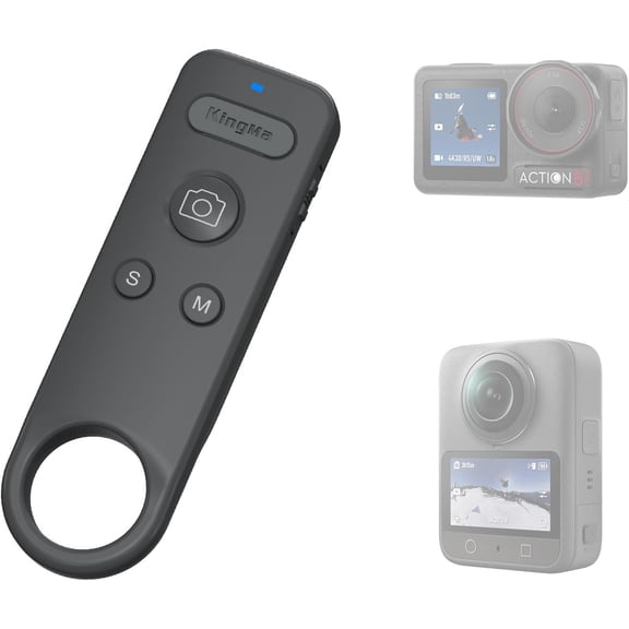 DJI Osmo Action 6/5 Pro/4 Bluetooth Remote Control, Wireless Waterproof Camera Shutter for DJI Action Cameras, Long Range 15m(49ft) - Perfect for Vlogging, Cycling, Skiing & Action Sports Accessories