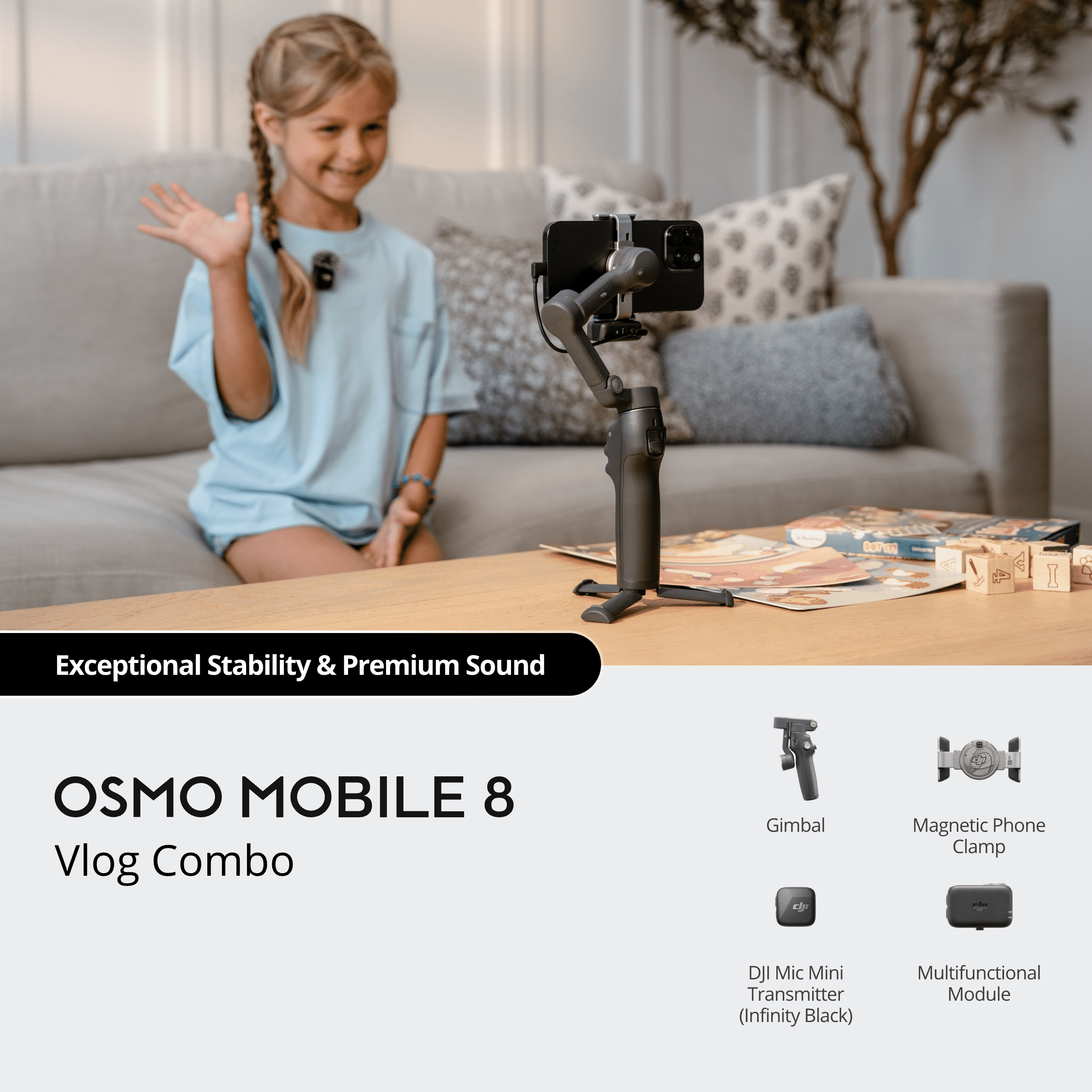 DJI OSMO MOBILE8☆美品☆付属品多数 DJI Osmo Mobile 8 Smartphone Gimbal