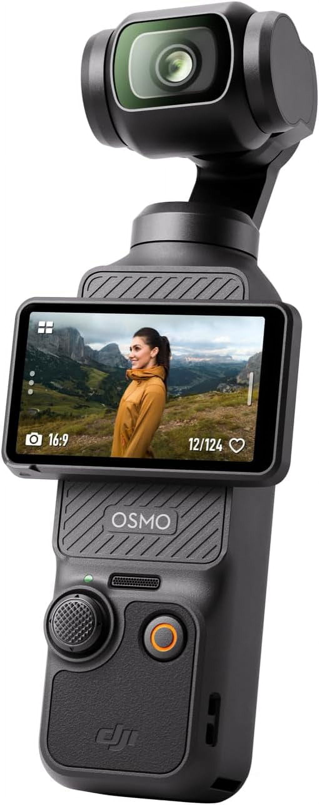 DJI Osmo Pocket 3, Vlogging Camera with 1'' CMOS & 4K/120fps Video, 3-Axis Stabilization, Fast Focusing, Face/Object Tracking, 2" Rotatable Touchscreen, Digital Camera for Photography, YouTube