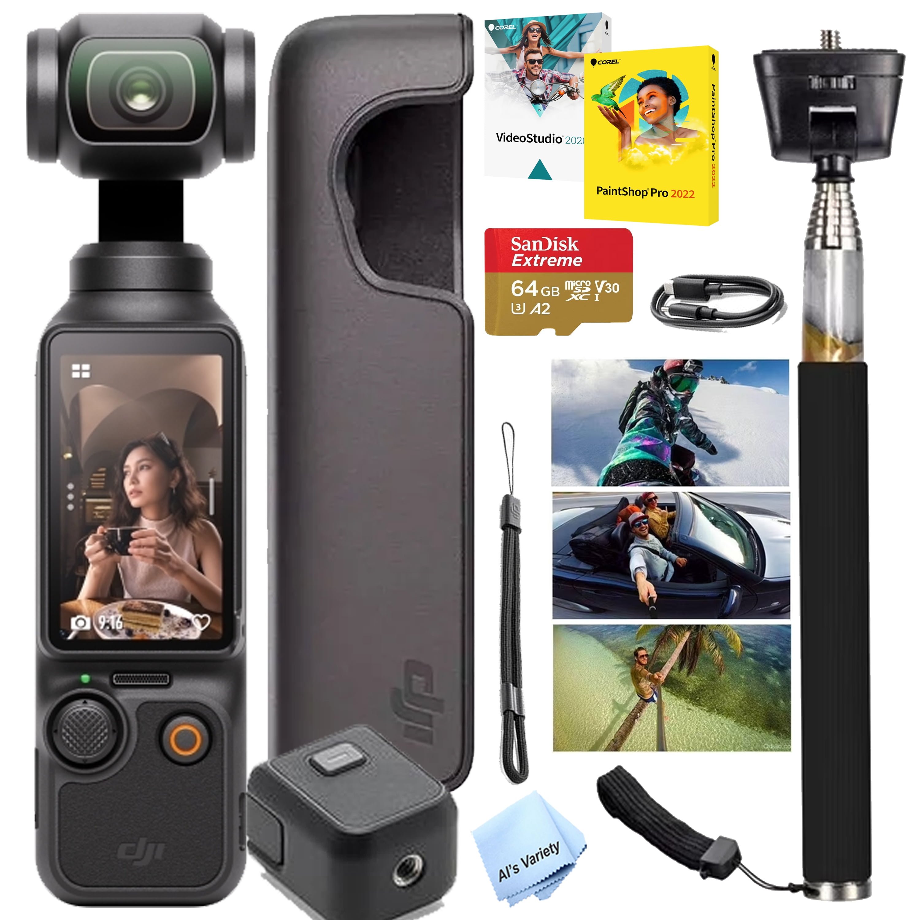 【本日限定値下げ】DJI OSMO POCKET Vlogカメラ DJI Osmo Pocket 3,4K/120fps Vlog Camera, 3-Axis Stabilization
