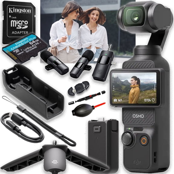 DJI Osmo Pocket 3 Capture More Combo with 4K/120fps Video and 3-Axis Stabilization Vlogging Camera
