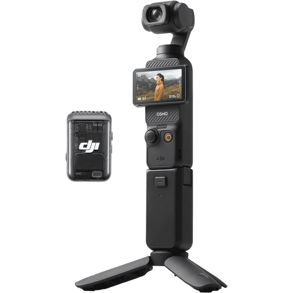 DJI Osmo Pocket 3 Creator Combo 1-Inch CMOS 4K120fps 3-Axis Gimbal Vlogging Camera with Mic 2 Wide-Angle Lens Battery Handle