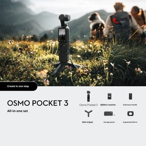 DJI Osmo Pocket 3 Creator Combo 4 MP 3-Axis Stabilized 4K Handheld Camera 2" Touchscreen