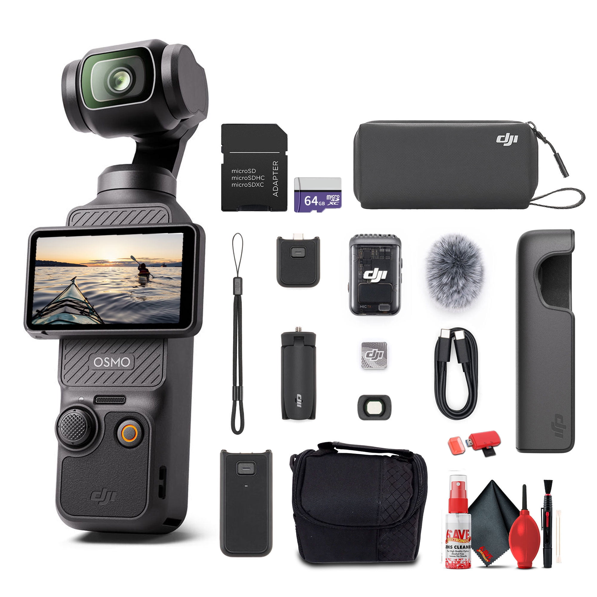 DJI Osmo Pocket 3 Creator Combo, 4K/120fps Video 3-Axis
