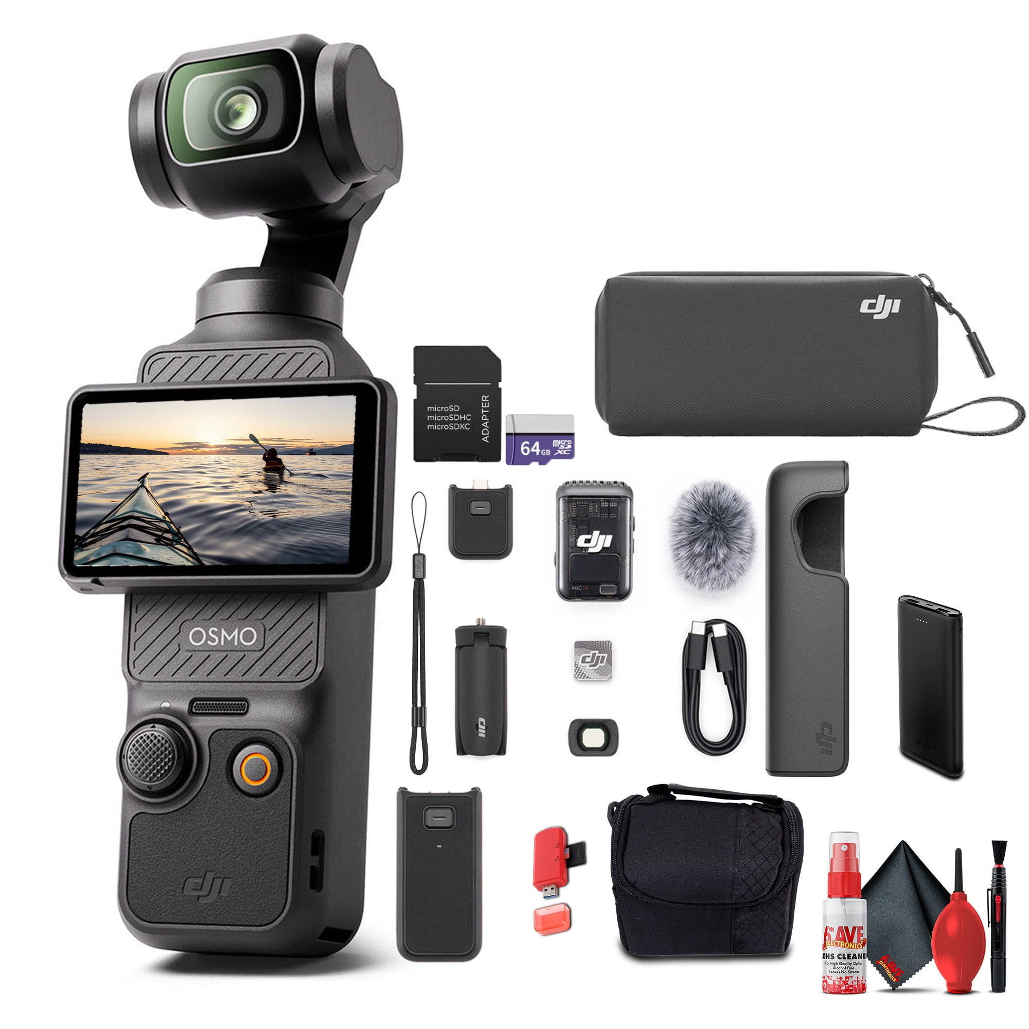 DJI Osmo Pocket 3 Creator Combo, 4K/120fps Video 3-Axis