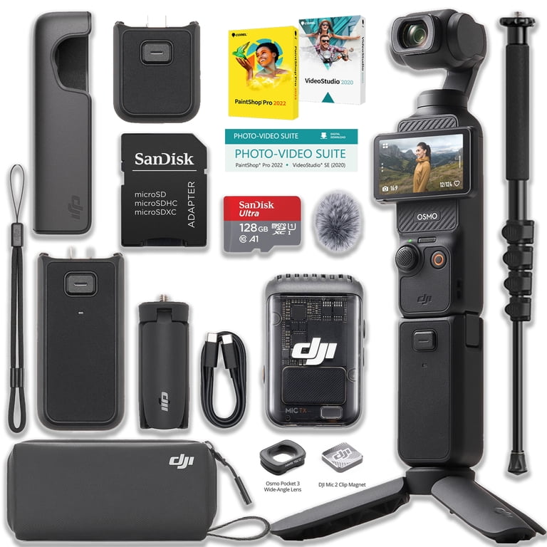 DJI Osmo Pocket 3 Creator Combo Bundle with Clip-On Transmitter