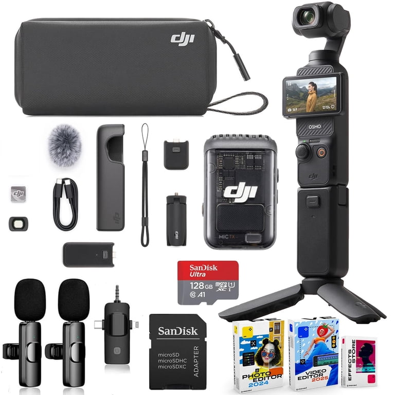 DJI Osmo Pocket 3 Creator Combo Bundle with Tripod, Wide-Angle