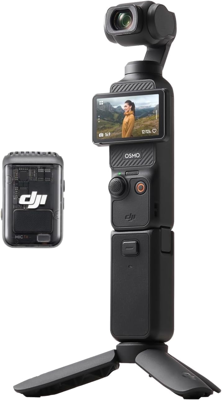 DJI Osmo Pocket 3 Creator Combo, Vlogging Cameras with 1'' CMOS