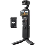 DJI Osmo Pocket 3 Creator Combo, Vlogging Cameras with 1 CMOS, 4K/120fps Vlog Camera, 3-Axis Stabilization, Face/Object Tracking, Mic Included for Clear Sound