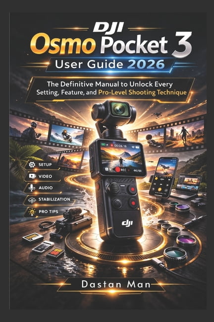 DJI Osmo Pocket 3 User Guide 2026: The Definitive Manual to Unlock Every Setting, Feature, and Pro-Level Shooting Techni, (Paperback)