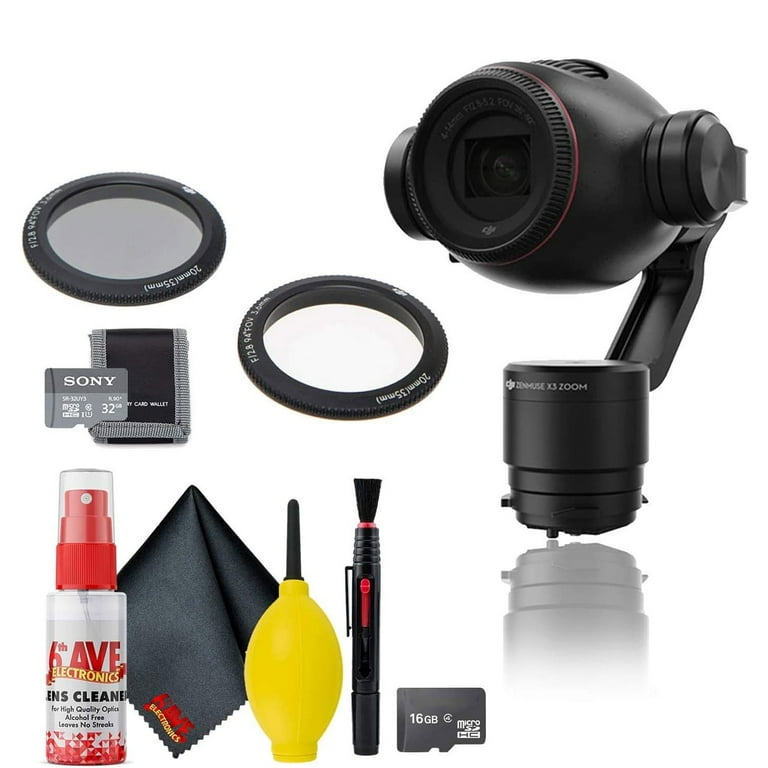 DJI Osmo Zenmuse X3 Zoom Gimbal Camera With Filter Kit Memory Card Kit