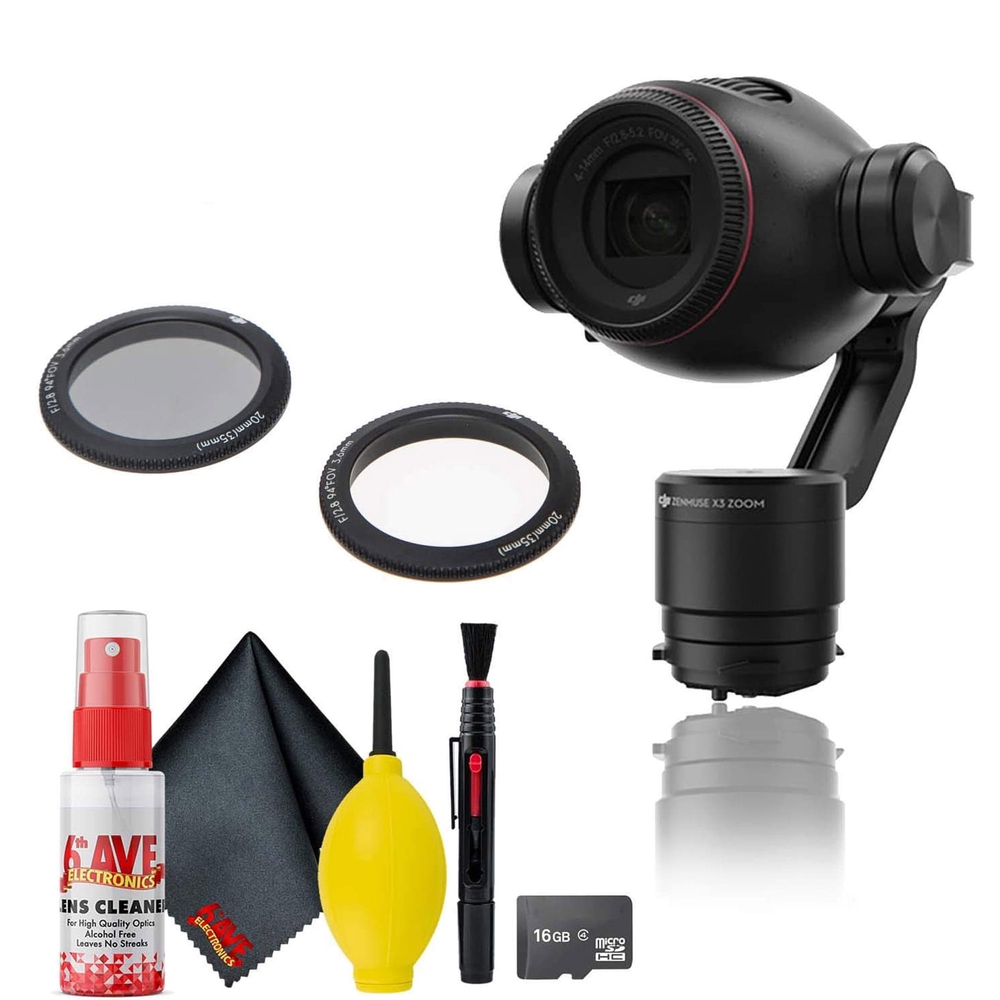 DJI Osmo+ Zenmuse X3 Zoom Gimbal and Camera W/ Filter Kit DJI Osmo+ Zenmuse X3 Zoom Gimbal and Camera W/ Filter Kit