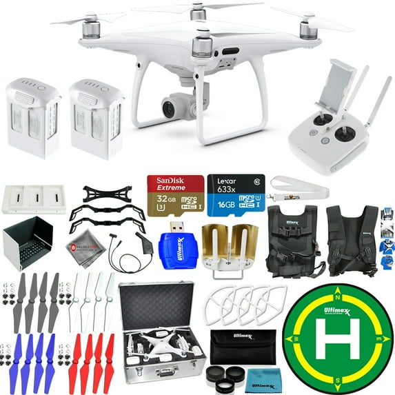 DJI Phantom 4 Pro Quadcopter! 2 Battery EXTREME Ready To Fly PRO Bundle