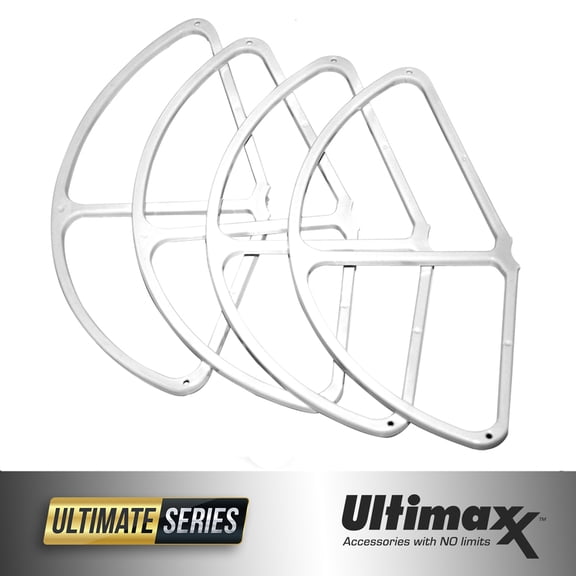 Ultimaxx Quick Snap On/Off Propeller Guards for DJI Phantom 4 Quadcopter - White (Set of 4)