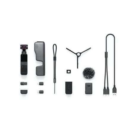 DJI - Pocket 2 Creator Combo 3-Axis Stabilized 4K Handheld Camera - Black