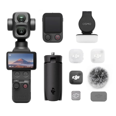 DJI Pocket 4K 3-Axis Gimbal Video Camera 1-Inch CMOS 4K240fps 17-Stop Dynamic Range 210min Battery, NEW-OP4