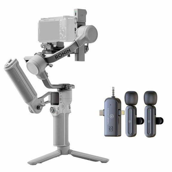 DJI RS 4 Mini Combo Gimbal Stabilizer + + Turnstile Audio 3-In-1 Multifunctional Wireless Lavalier Microphone