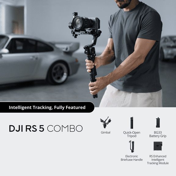 DJI RS 5 Combo Gimbal stabilizer With Enhance Intelligent Tracking Stock In USA