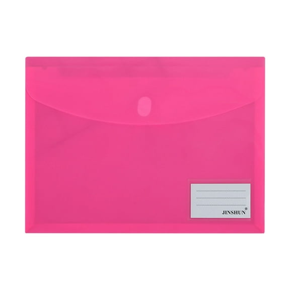 DJJGXAN 1 Pack Clear Document Folders Plastic Envelopes Poly Envelopes File Envelopes with Label Pocket and Tight Closure for Home Work Office Organization, Letter Size, 6 Colors