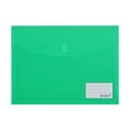 thumbnail image 1 of DJJGXAN 1 Pack Clear Document Folders Plastic Envelopes Poly Envelopes File Envelopes with Label Pocket and Tight Closure for Home Work Office Organization, Letter Size, 6 Colors, 1 of 6