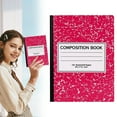 thumbnail image 1 of DJJGXAN 1 Pack Composition Notebook, Wide Ruled Composition Notebooks, Wide Ruled Paper, 200 Pages (100 Sheets), 9-3/4x7-1/2, 1 of 8