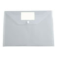 thumbnail image 1 of DJJGXAN 1 Pack Transparent Folders Plastic Envelopes, Clear Plastic File Folder for Document, Letter A4 Size Poly File Envelopes with Label Pocket, Snap Button for Home Work Office Organizer, 6 Colors, 1 of 9
