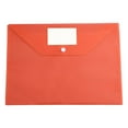 thumbnail image 1 of DJJGXAN 1 Pack Transparent Folders Plastic Envelopes, Clear Plastic File Folder for Document, Letter A4 Size Poly File Envelopes with Label Pocket, Snap Button for Home Work Office Organizer, 6 Colors, 1 of 9