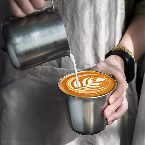 DJJGXAN 1 Pcs Stainless Steel Pint Cups Water Tumbler - Lightweight, Durable, Stackable and Reusable Metal Drinking Glasses Cups for Hot and Cold Beverages for Parties and Outdoor Use