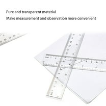 DJJGXAN 1PCS Clear Ruler, 6 Inch Plastic Rulers for Home, or Office, Clear Plastic Rulers, Assorted Colors