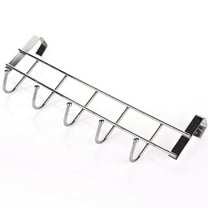 DJJGXAN Over The Door Hooks, Over The Door Metal Hooks, Sturdy Door Hanger, Over The Door Towel Rack with 5 Hooks, Heavy Duty Easy to Install, for Bathroom, Bedroom，Kitchen，Hanging Towels, Coats