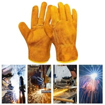 DJJGXAN Leather Work Gloves Large Glove Garden Gloves for Gardening, Welding, Construction, Chainsaw, Farm, Ranch for Men or Women