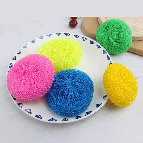 DJJGXAN Mesh Scourers Plastic Dish Scrubbers Non-Scratch Plastic Scrubbing Pads, Scouring Pad Nylon Dish Scrubber Cleans Dishes without Scratching, 24 Scrubbing Pads