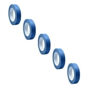 DJJGXAN Painters Tape, 0.39 Inch Wide , 22 Yards, 5 Rolls, Blue Adhesive Paint Tape Protects Surfaces and Removes Easily, Masking Tape for Indoor and Outdoor Use