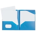 thumbnail image 1 of DJJGXAN Plastic Folders with Pockets (1 Pack), Durable Heavy Duty File Folders with Business Card Slot, Two-Pocket Folders, for School, Work, Office, Letter Size, Assorted Colors, 1 of 8