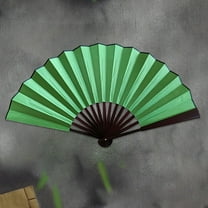 DJJGXAN Solid Handheld Fans, Silk Folding Fans with Wooden Frames Bamboo Silk Fan Foldable Chinese Foldable Fan for Dancing Wedding Party Props Decoration
