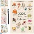 thumbnail image 1 of DJKDJL 2026 Bucket List Calendar, Inspirational Goal Spiral Wall Calendar 2026, 12 Month To Do List Personal Notebook, Weekly & Monthly for Plan, Track, Celebrate, 1 of 8
