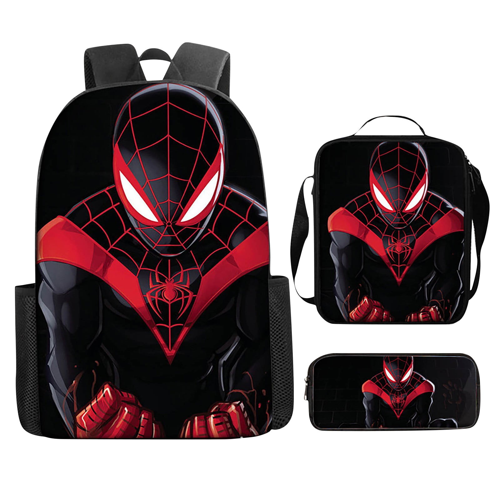 Baxinh Galaxy Axolotl School Backpack Set - 3-Piece With Lunch Bag & Pencil Pouch For Boys & Girls - View #3