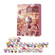 DJKDJL Action Figures Blind Box Advent Calendar 2024 Include Hellow Kitty 24 Pcs Hello-KT Cat Filled with Unique Action Figures Blind Boxes - The Ultimate Halloween Gift for Kids in 2024